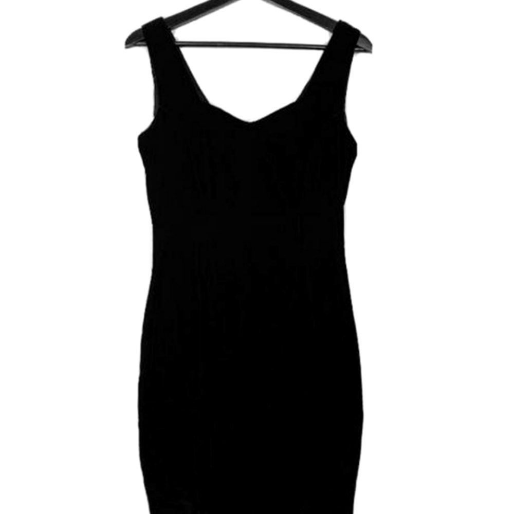 🖤SOLD🖤 Vintage sexy goth velvet 90s bustier mini dress le chateau y2k - Picture 5 of 15